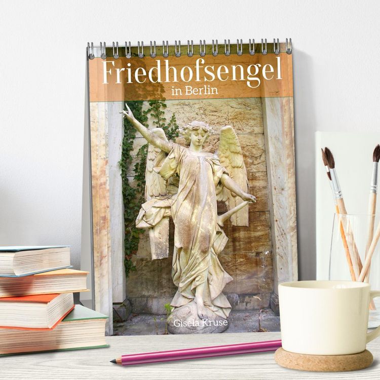 Produktbild: Friedhofsengel in Berlin (Tischkalender 2026 DIN A5 hoch), CALVENDO Monatskalender