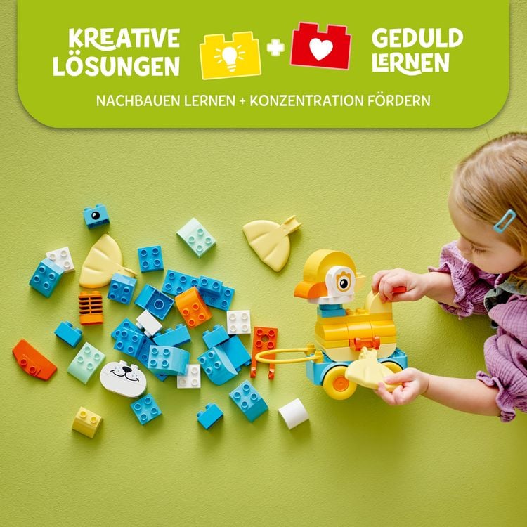 Produktbild: LEGO DUPLO 10448 Town Tiere auf R&auml;dern 3-in-1-Set, Spielzeug ab 2 Jahren