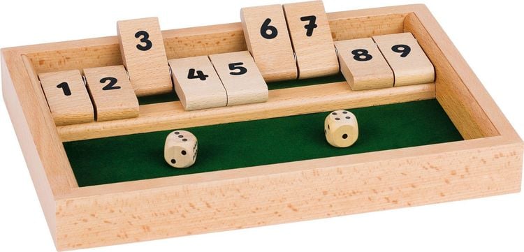 Produktbild: goki Shut the Box, W&uuml;rfelspiel