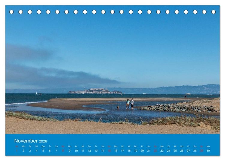 Produktbild: San Francisco - Wie ich es sehe (Tischkalender 2026 DIN A5 quer), CALVENDO Monatskalender