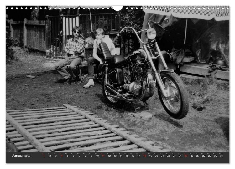 Produktbild: east Rider - Biker und Bikes aus der DDR (Wandkalender 2026 DIN A3 quer), CALVENDO Monatskalender