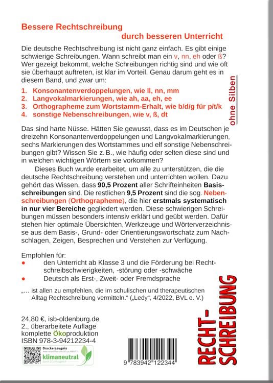 Produktbild: Professionelles Wissen &uuml;ber Rechtschreibung f&uuml;r Schule und F&ouml;rderung