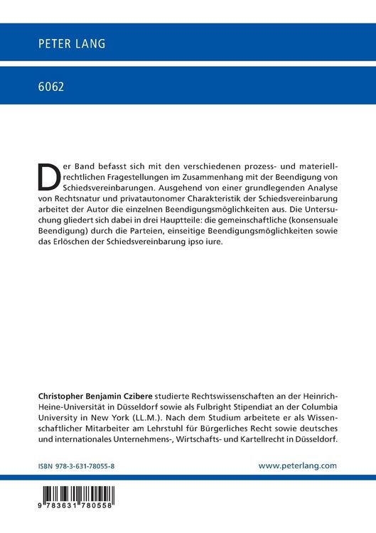 Produktbild: Die Beendigung von Schiedsvereinbarungen