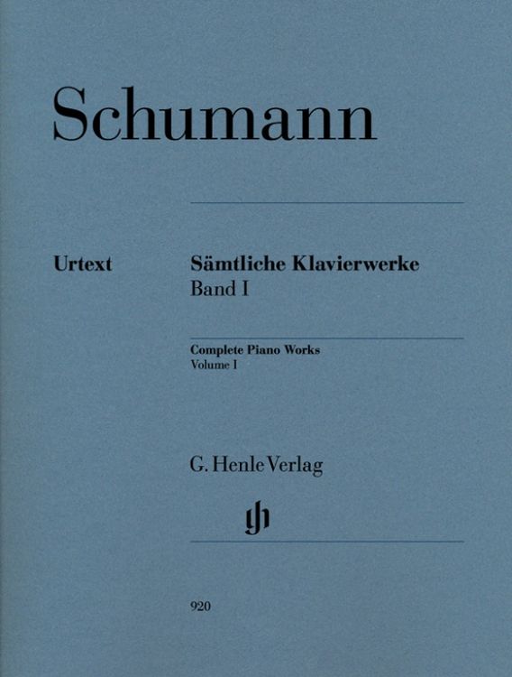 Produktbild: Robert Schumann - S&auml;mtliche Klavierwerke, Band I