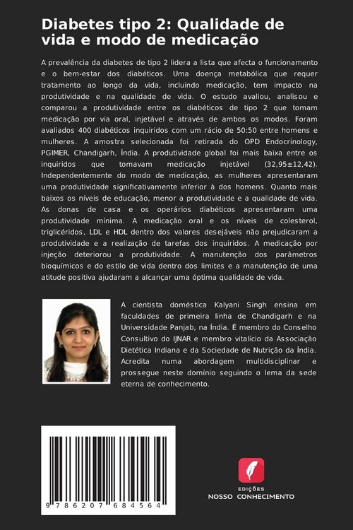 Produktbild: Diabetes tipo 2: Qualidade de vida e modo de medica&ccedil;&atilde;o