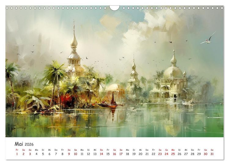 Produktbild: Karibisches Flair (Wandkalender 2026 DIN A3 quer), CALVENDO Monatskalender