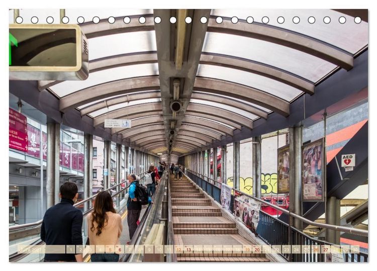 Produktbild: Ein Tag in Hongkong - eine etwas andere Sicht (Tischkalender 2027 DIN A5 quer), CALVENDO Monatskalender