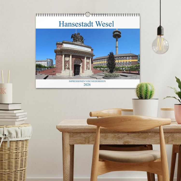 Produktbild: Hansestadt Wesel - Impressionen vom Niederrhein (Wandkalender 2026 DIN A3 quer), CALVENDO Monatskalender
