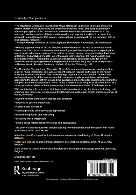 The Routledge Companion to Embodied Music Interaction