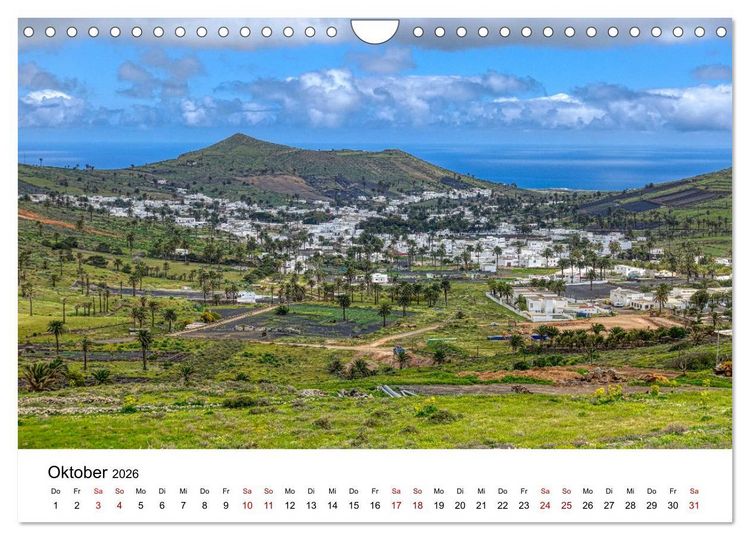 Produktbild: Lanzarote - Insel der spektakul&auml;ren Landschaften (Wandkalender 2026 DIN A4 quer), CALVENDO Monatskalender