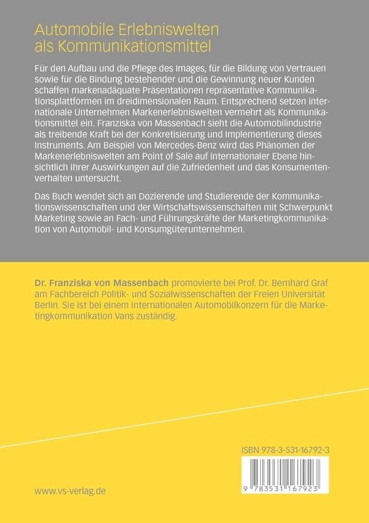 Produktbild: Automobile Erlebniswelten als Kommunikationsmittel