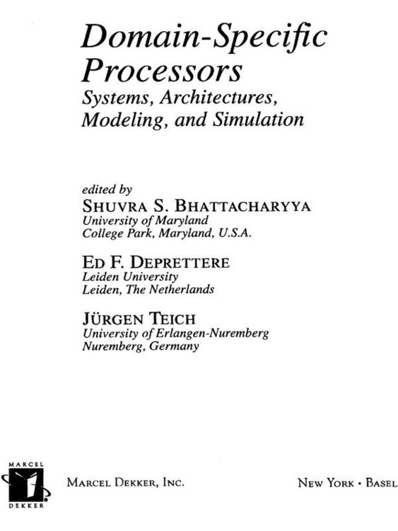 Produktbild: Domain-Specific Processors