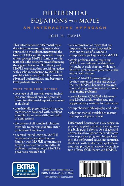 Produktbild: Differential Equations with Maple