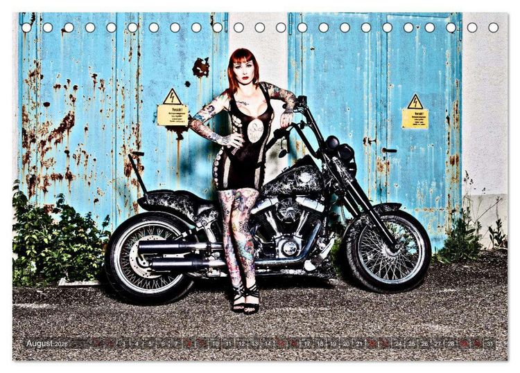 Produktbild: Motorr&auml;der und Sexy Girls (Tischkalender 2026 DIN A5 quer), CALVENDO Monatskalender