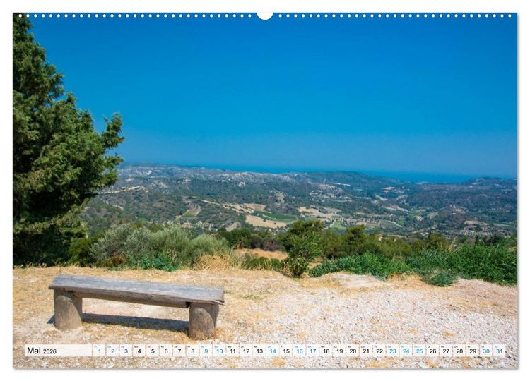 Produktbild: Rhodos - Traumhafter S&uuml;den (hochwertiger Premium Wandkalender 2026 DIN A2 quer), Kunstdruck in Hochglanz