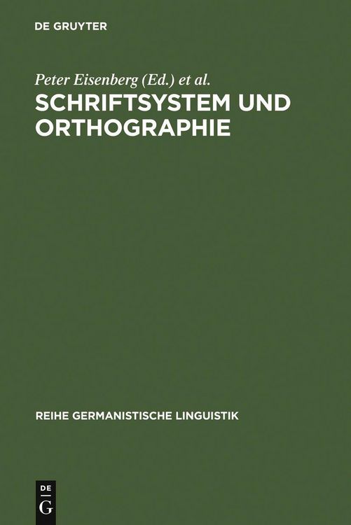 Produktbild: Schriftsystem und Orthographie