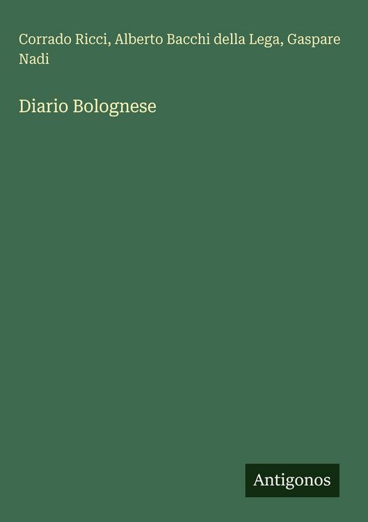 Produktbild: Diario Bolognese