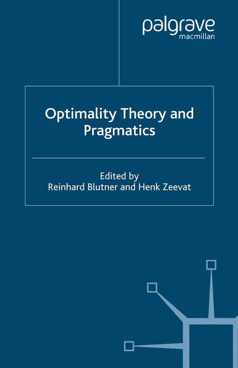 Produktbild: Optimality Theory and Pragmatics