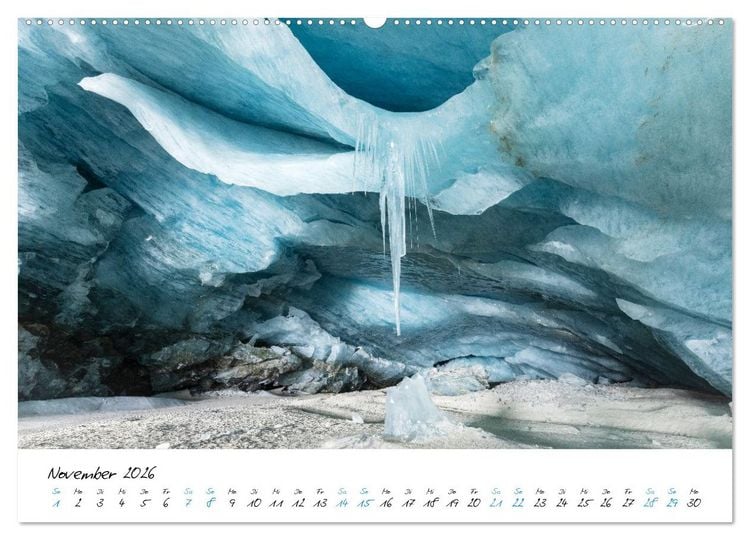 Produktbild: Eiswelten Morteratsch (hochwertiger Premium Wandkalender 2026 DIN A2 quer), Kunstdruck in Hochglanz