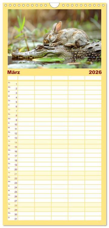 Produktbild: Familienplaner 2026 - Wenn Vertrauen siegt mit 5 Spalten (Wandkalender, 21 x 45 cm) CALVENDO