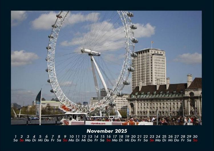 Produktbild: Londons sch&ouml;nste Seiten 2025 Fotokalender DIN A4
