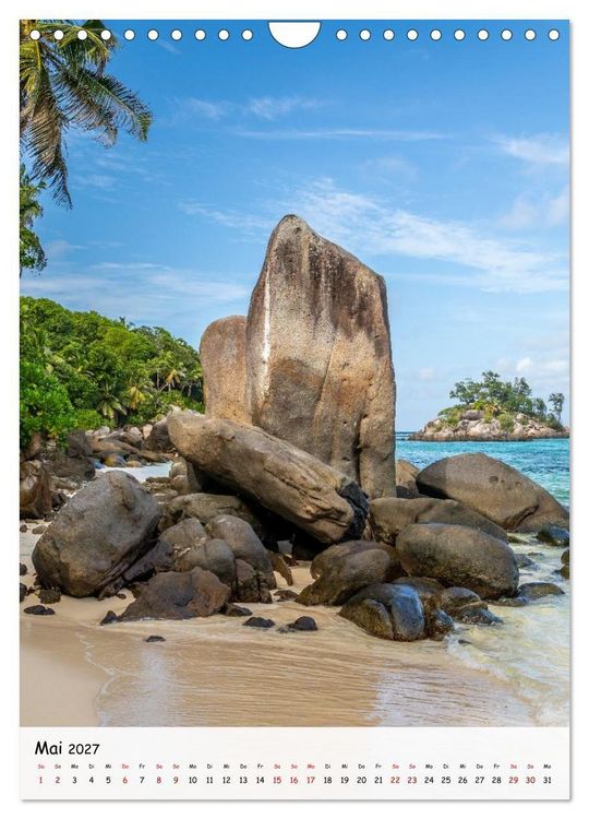 Produktbild: Seychellen -Traumhafte Landschaften (Wandkalender 2027 DIN A4 hoch), CALVENDO Monatskalender