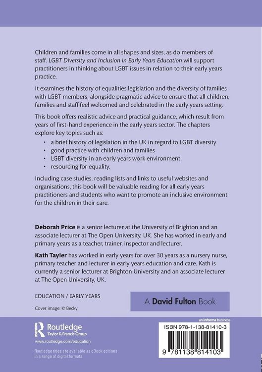 Produktbild: LGBT Diversity and Inclusion in Early Years Education