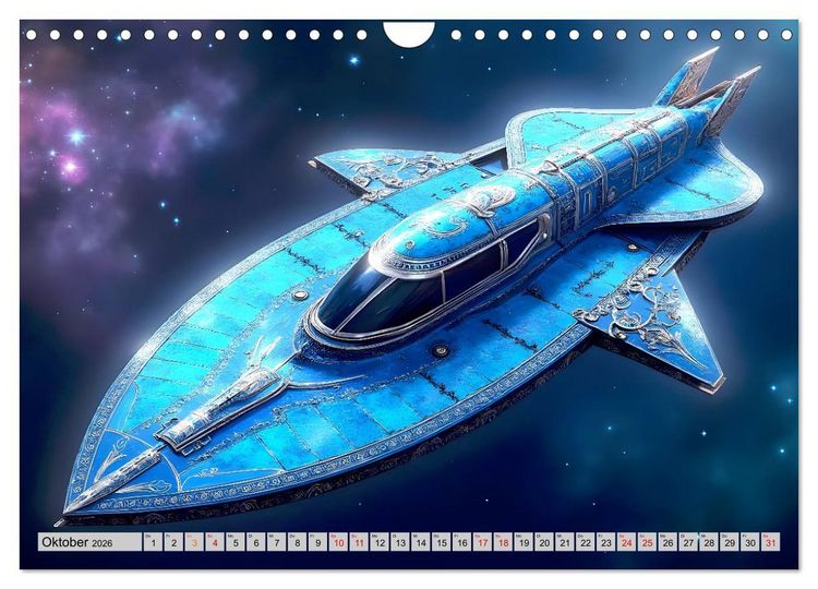 Produktbild: Kosmische Extravaganz (Wandkalender 2026 DIN A4 quer), CALVENDO Monatskalender