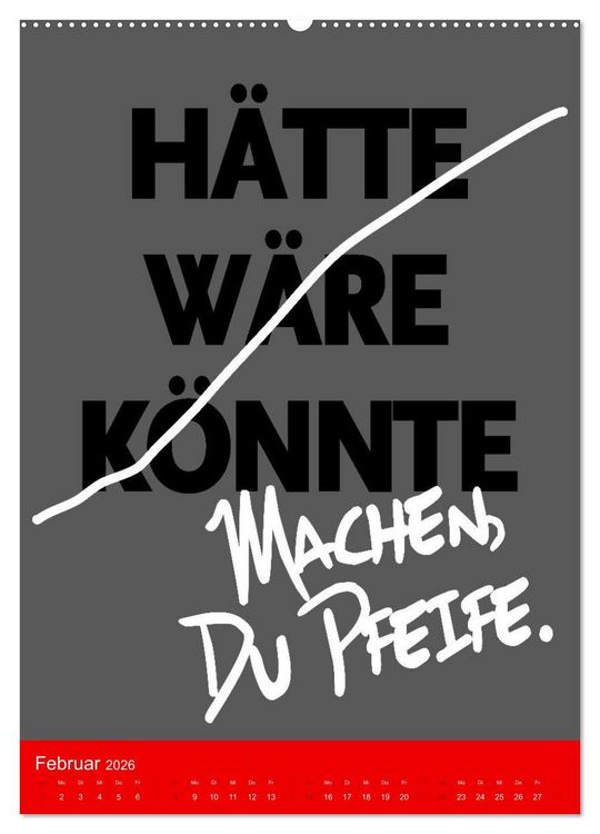Produktbild: Aufstehen, Krone richten, weitergehen (hochwertiger Premium Wandkalender 2026 DIN A2 hoch), Kunstdruck in Hochglanz