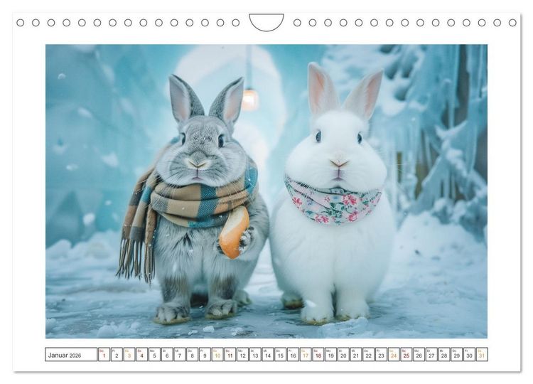 Produktbild: Lustige Hasengeschichten (Wandkalender 2026 DIN A4 quer), CALVENDO Monatskalender