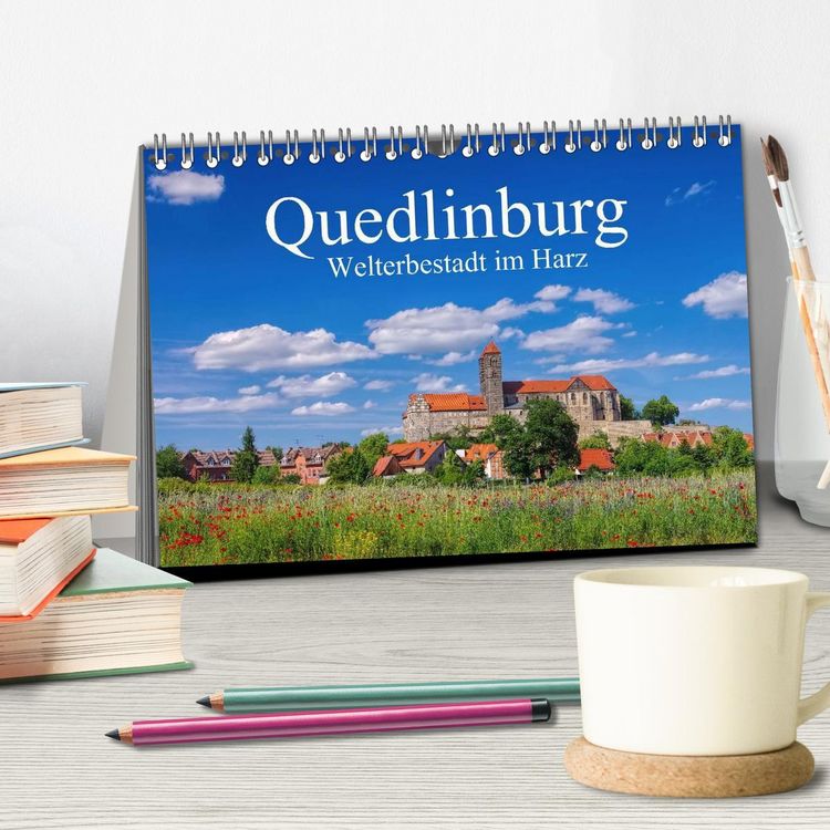 Produktbild: Quedlinburg - Welterbestadt im Harz (Tischkalender 2026 DIN A5 quer), CALVENDO Monatskalender