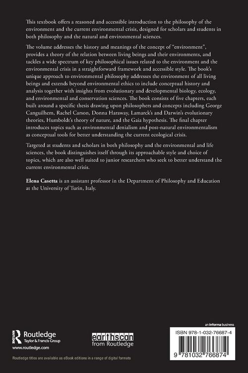 Produktbild: Philosophy of the Environment