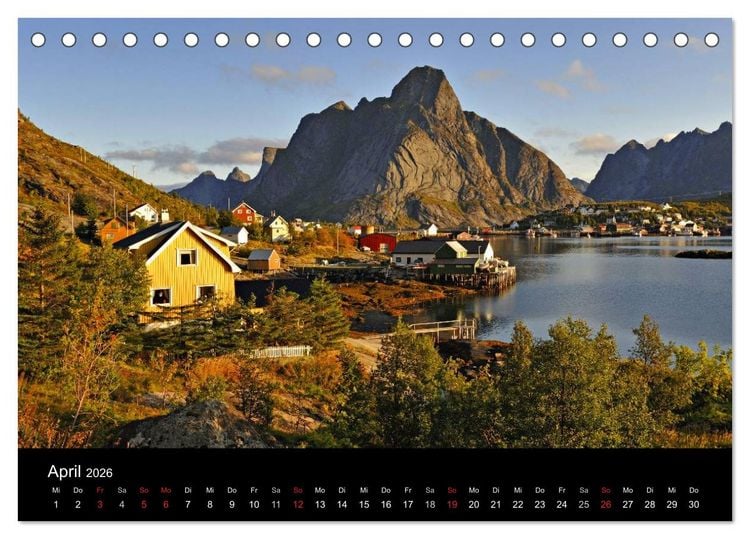 Produktbild: Norwegen (Tischkalender 2026 DIN A5 quer), CALVENDO Monatskalender