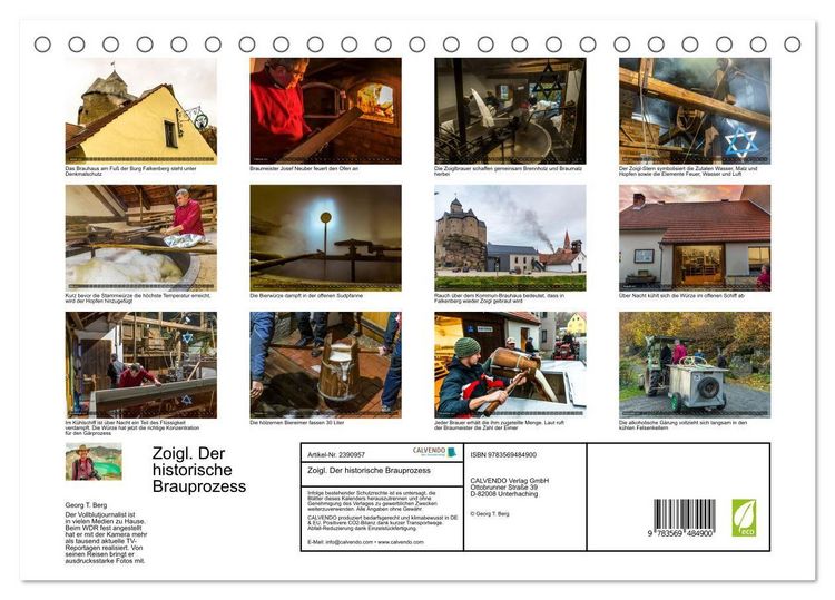 Produktbild: Zoigl. Der historische Brauprozess (Tischkalender 2027 DIN A5 quer), CALVENDO Monatskalender