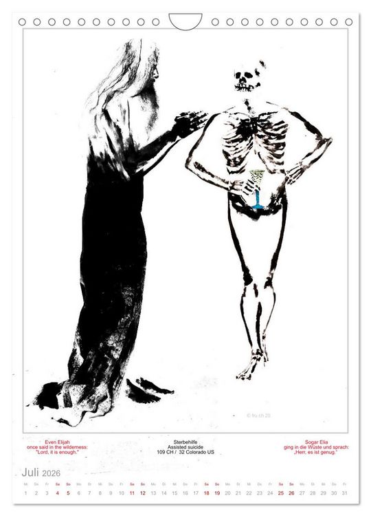 Produktbild: TOTENTANZ HERRENWAHL Haiku Zenga Photo DANCE OF DEATH MEN'S CHOICE (Wandkalender 2026 DIN A4 hoch), CALVENDO Monatskalender