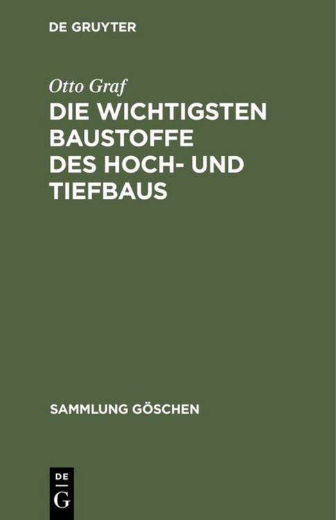 Produktbild: Die wichtigsten Baustoffe des Hoch- und Tiefbaus