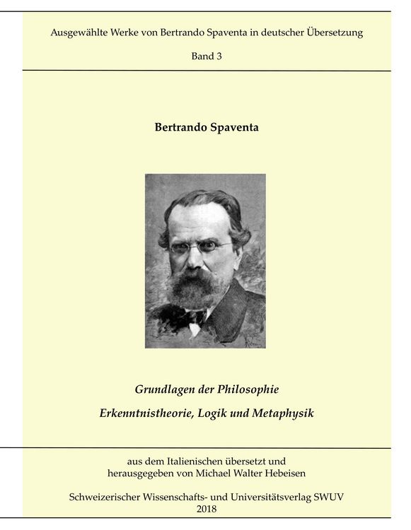 Produktbild: Grundlagen der Philosophie; Erkenntnistheorie, Logik und Metaphysik