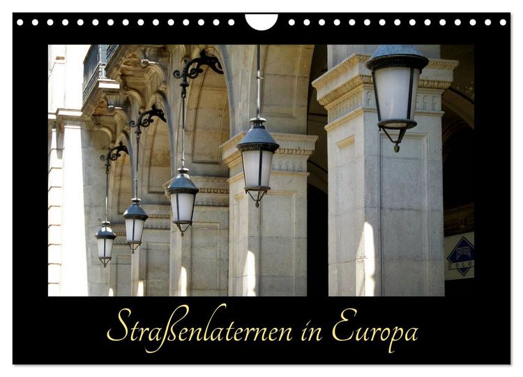 Produktbild: Stra&szlig;enlaternen in Europa (Wandkalender 2026 DIN A4 quer), CALVENDO Monatskalender