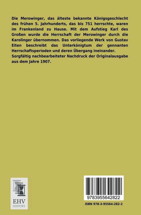 Produktbild: Das Unterk&ouml;nigtum im Reiche der Merowinger und Karolinger