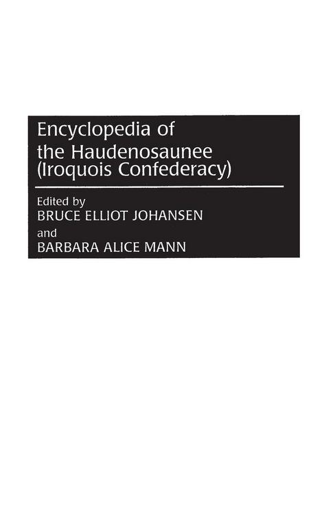 Produktbild: Encyclopedia of the Haudenosaunee (Iroquois Confederacy)