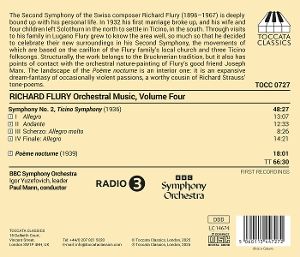 Produktbild: Flury: Orchestermusik,Vol. 4