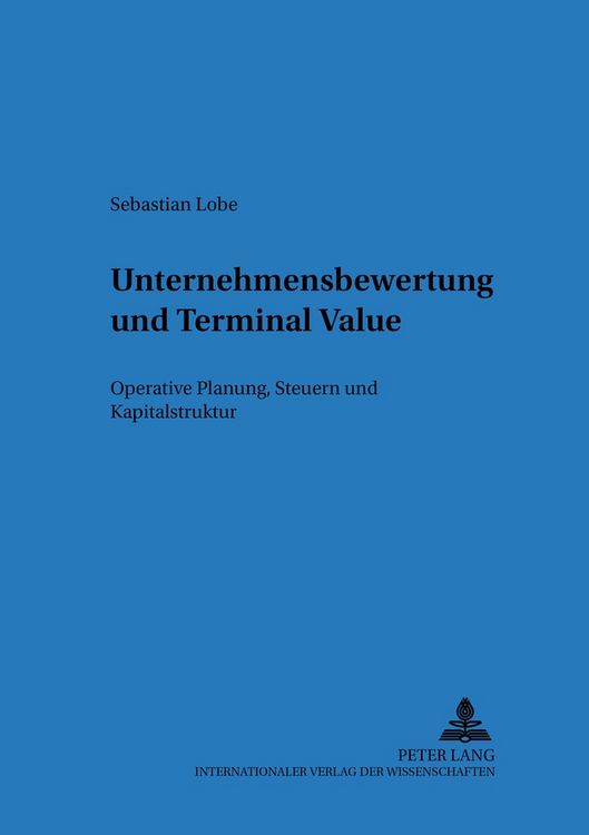 Produktbild: Unternehmensbewertung und Terminal Value