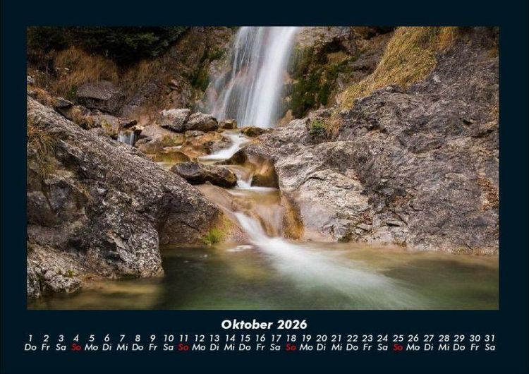 Produktbild: Wasserf&auml;lle 2026 Fotokalender DIN A4