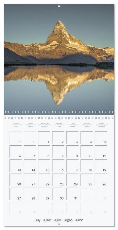 Produktbild: The Alps - A Year in the Mountains (Wall Calendar 2026 12 &times; 12 Inch) CALVENDO 12 Month Wall Calendar