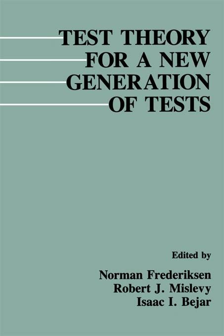 Produktbild: Test Theory for A New Generation of Tests