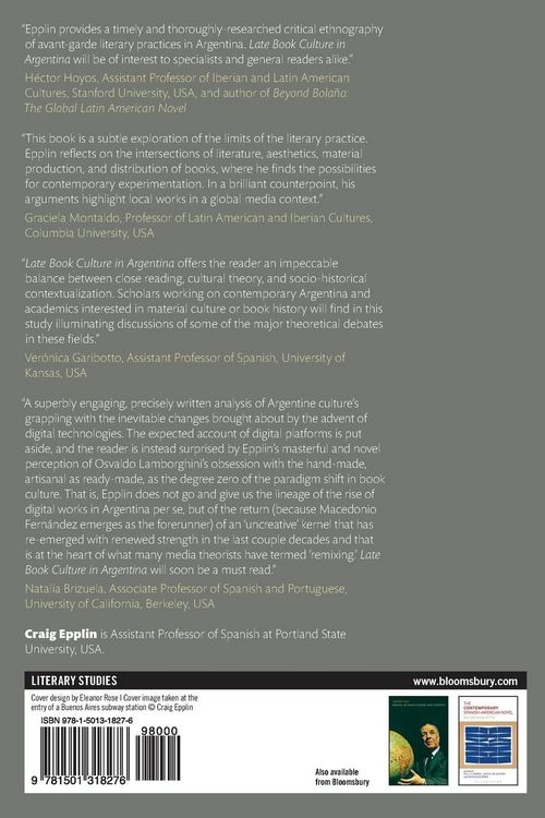 Produktbild: Late Book Culture in Argentina