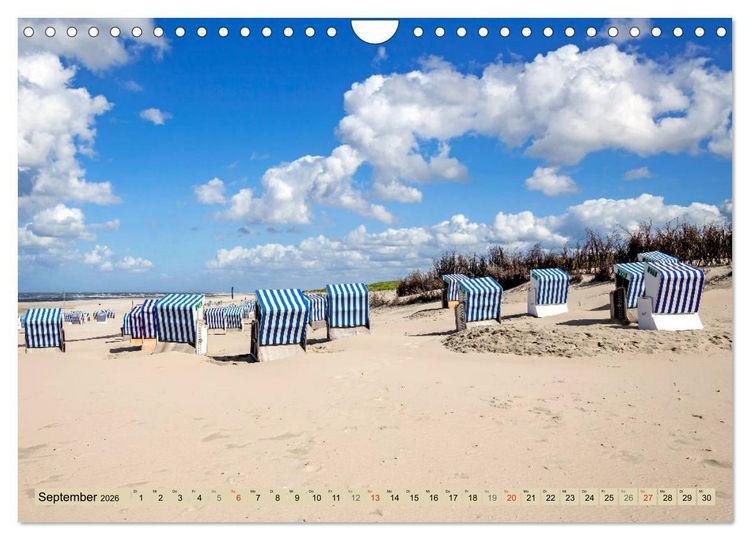 Produktbild: Norderney Spaziergang (Wandkalender 2026 DIN A4 quer), CALVENDO Monatskalender