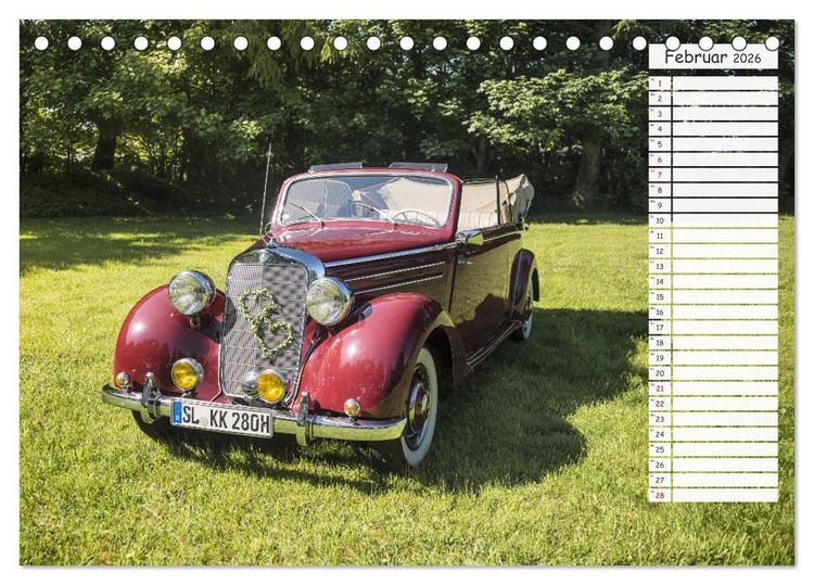 Produktbild: Mercedes Benz 170 Cabriolet (Tischkalender 2026 DIN A5 quer), CALVENDO Monatskalender