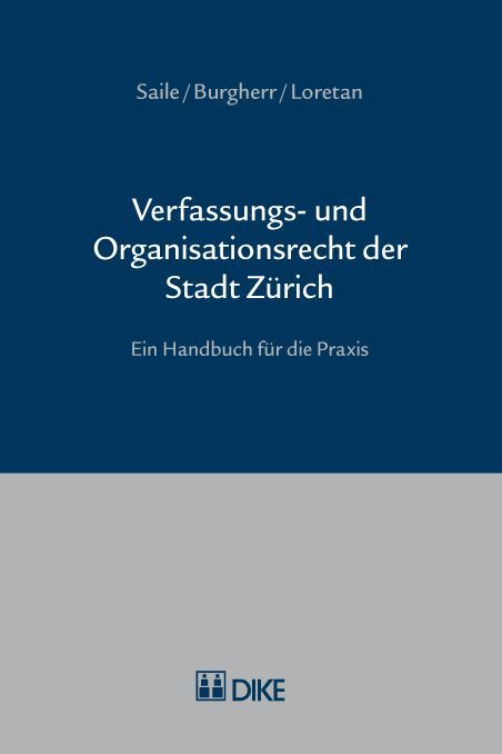 Produktbild: Verfassungs- und Organisationsrecht der Stadt Z&uuml;rich