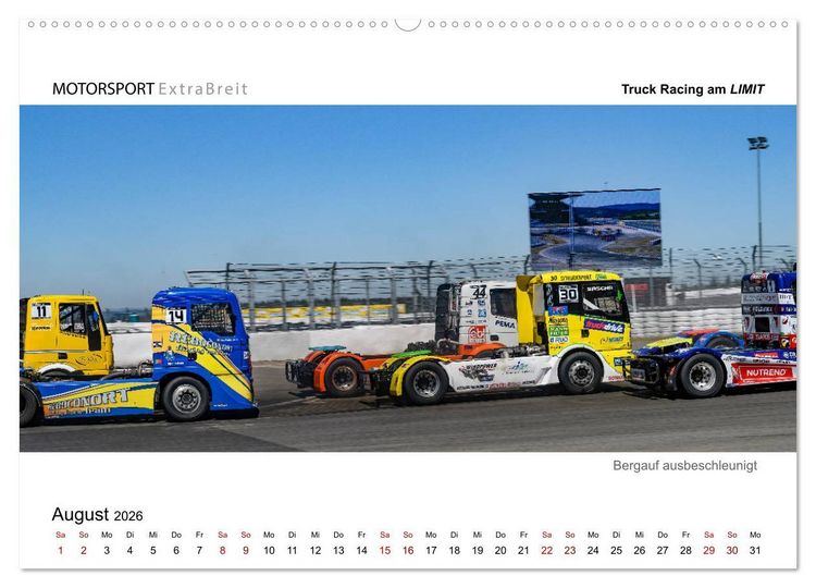 Produktbild: Truck Racing am LIMIT - Panoramabilder (Wandkalender 2026 DIN A2 quer), CALVENDO Monatskalender